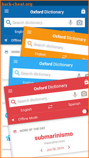 Oxford Spanish Dictionary screenshot