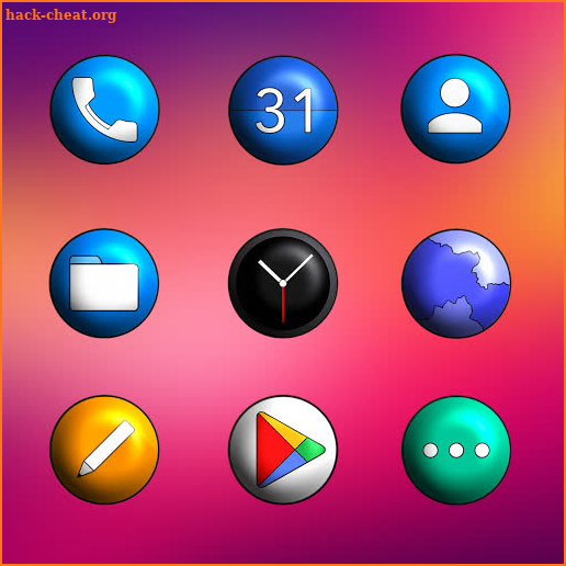 Oxigen Circle 3D - Icon Pack screenshot