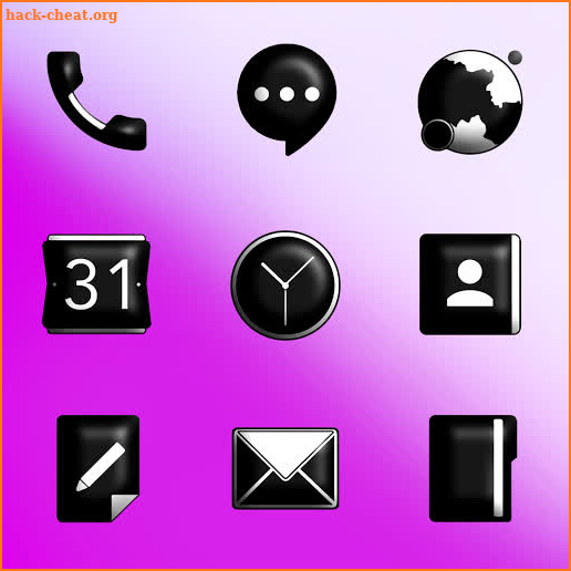 Oxigen Dark 3D - Icon Pack screenshot