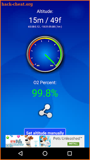 Oximeter screenshot