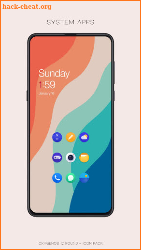 OxygenOS 12 round - icon pack screenshot