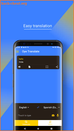 Oye Translate - Speech and Picture Translate screenshot