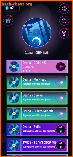 Ozuna Tiles Hop Ball - Neon EDM Rush screenshot