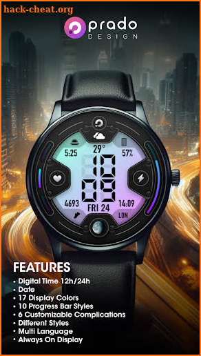 P001 Digital Watch Face screenshot