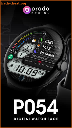 P054 Digital Watch Face screenshot