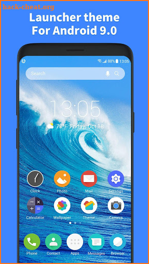 P9 theme for Android 9.0 launcher &wallpaper screenshot
