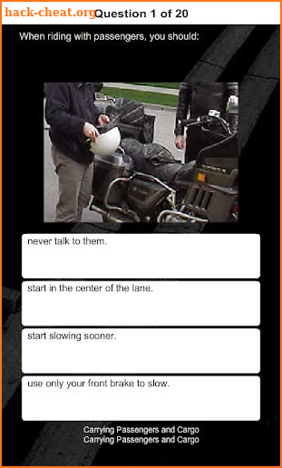 PA Motorcycle Practice Test screenshot