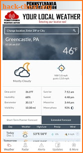 PA Weather screenshot