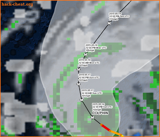 Pacific Hurricane Tracker screenshot