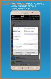 Package disabler pro for  LG screenshot