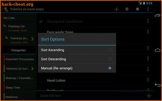 Packing Checklist - FREE screenshot