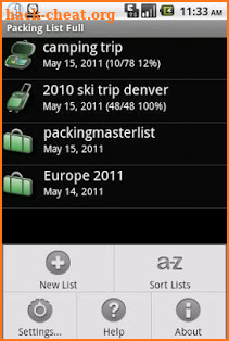 Packing List Cloud Connector screenshot