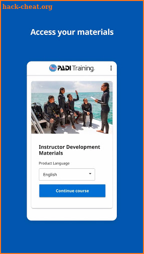 PADI Training screenshot