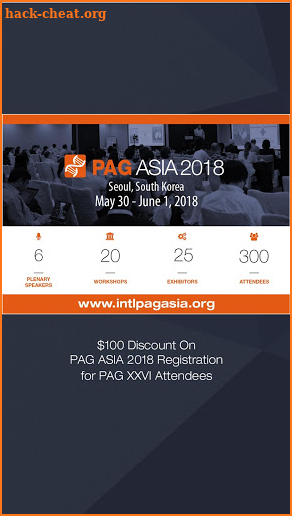 PAG Conferences screenshot