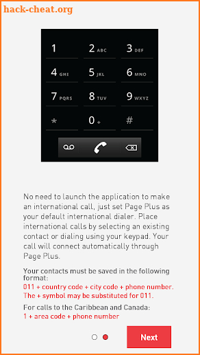 Page Plus Global Dialer screenshot