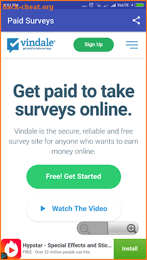 Paid Surveys screenshot