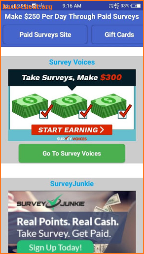 Paid Surveys - Make Money Survey screenshot