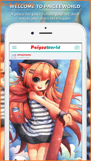 PaigeeWorld - Art and Drawing Community screenshot