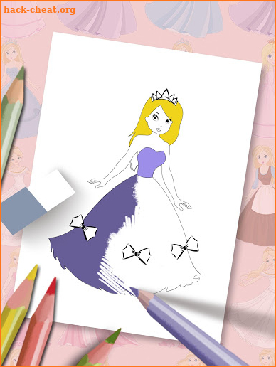 Paint and color drawings of the Cinderella tale screenshot
