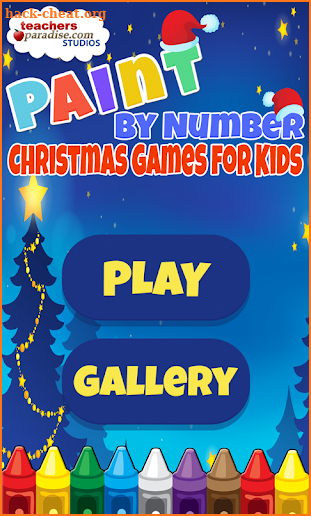 Paint By Number Christmas Game screenshot