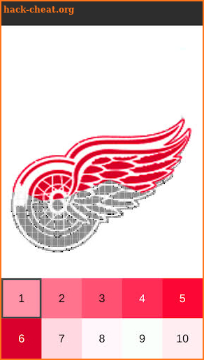 Paint by Number Ice Hockey Logo:Pixel Art Coloring screenshot
