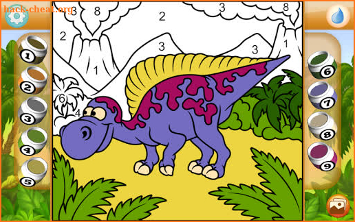 Paint by Numbers - Dinosaurs + screenshot