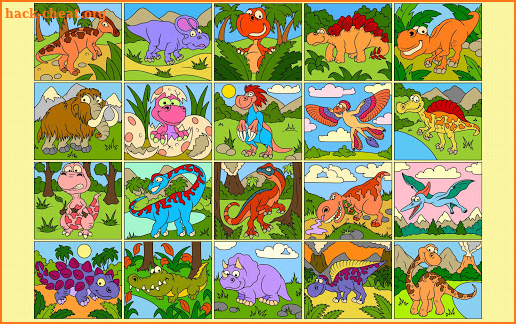 Paint by Numbers - Dinosaurs + screenshot