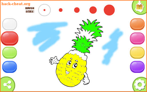 Paint Coloring Fruits: Preschool Games: lol color screenshot