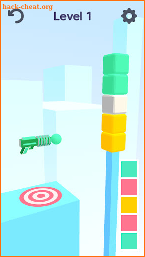 Paint Gun 3D - ASMR cube paint stack ball shoot screenshot