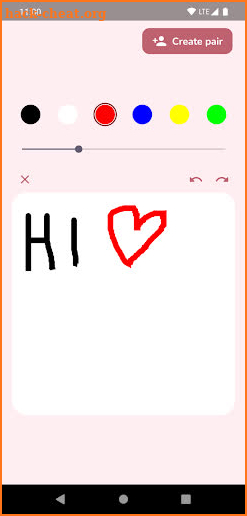 Paint Love - widget for couple screenshot