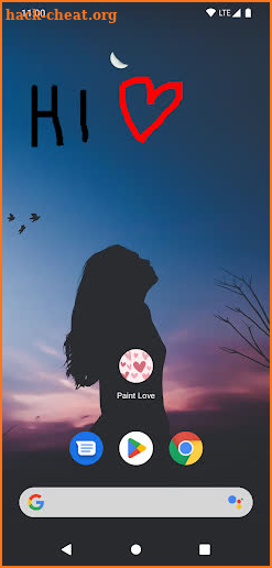 Paint Love - widget for couple screenshot