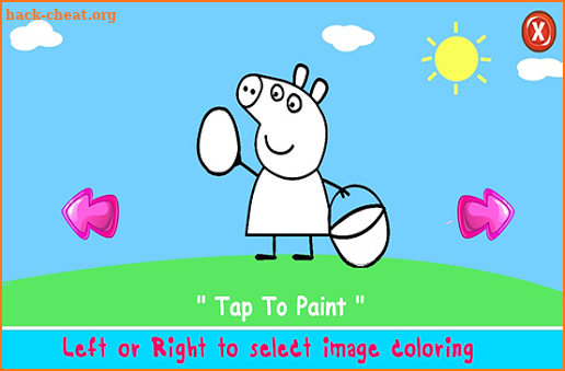 Paint Pepa Book - Coloring pig for Kids screenshot
