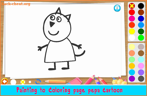 Paint Pepa Book - Coloring pig for Kids screenshot