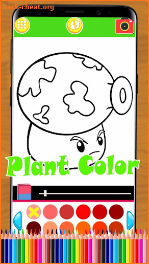 Paint Plant zombie vs Coloring Book screenshot