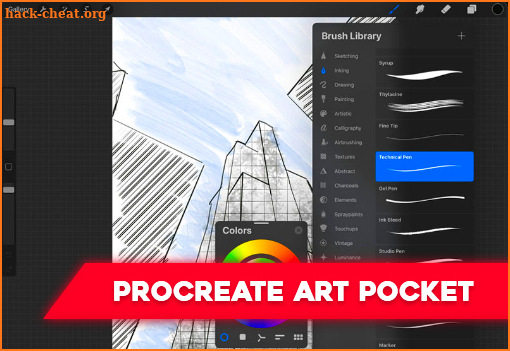 Paint Procreate Pocket Art : Sketch Guide & Tricks screenshot