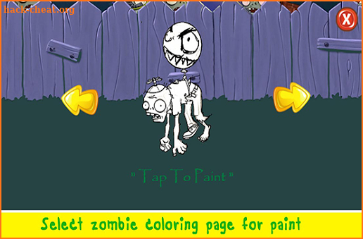 Paint Zombies Cartoon - Coloring Page screenshot