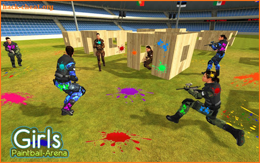 Paintball Girls Arena Shooting 3D screenshot