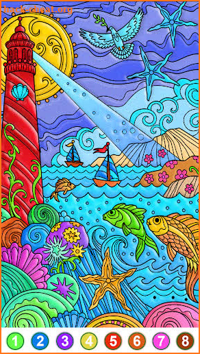 Painting Games - Paint By Number New Coloring Book screenshot