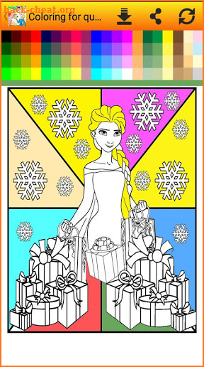 Painting Queen Coloring Game for kids screenshot