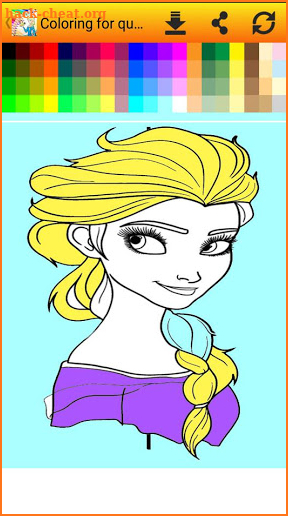 Painting Queen Coloring Game for kids screenshot