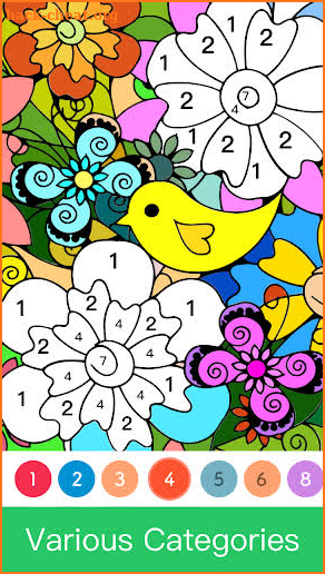 Paint.ly Color by Number - Fun Coloring Art Book🌺 screenshot