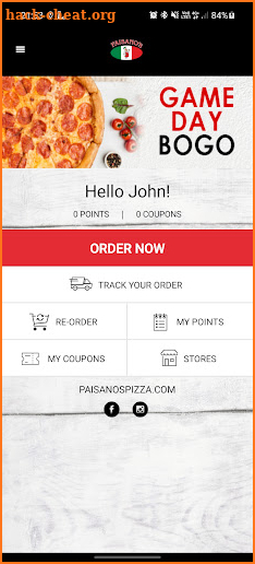 Paisano's Pizza screenshot