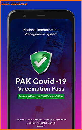 PAK Covid-19 Vaccination Pass screenshot