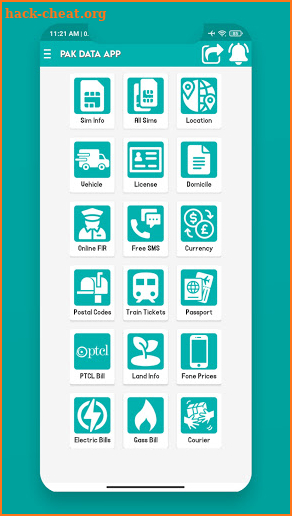 Pak E Services Sim Owner Details & Pak Data Info screenshot