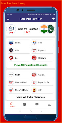Pak India Live TV News Sports screenshot
