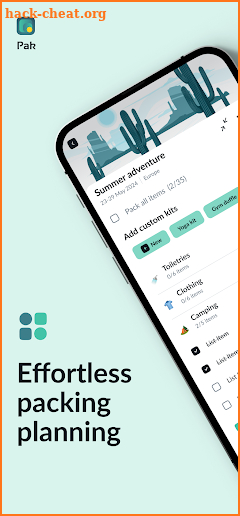 Pak: Travel Packing Checklist screenshot