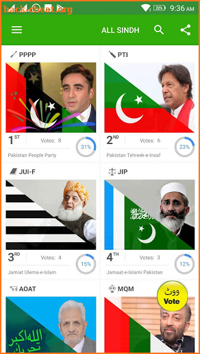 Pak Vote screenshot