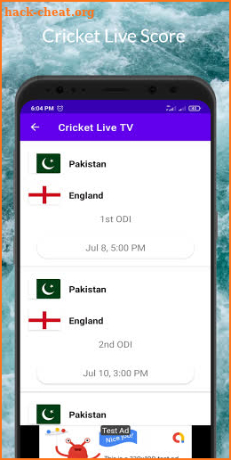 PAK VS ENG Live: Pakistan vs England Schedule screenshot