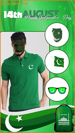 Pakistan flag Face Photo Editor : Independence Day screenshot