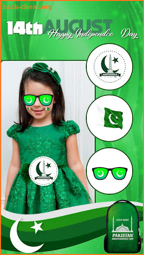 Pakistan flag Face Photo Editor : Independence Day screenshot